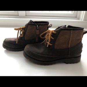 Boys Ugg winter boots with side zipper